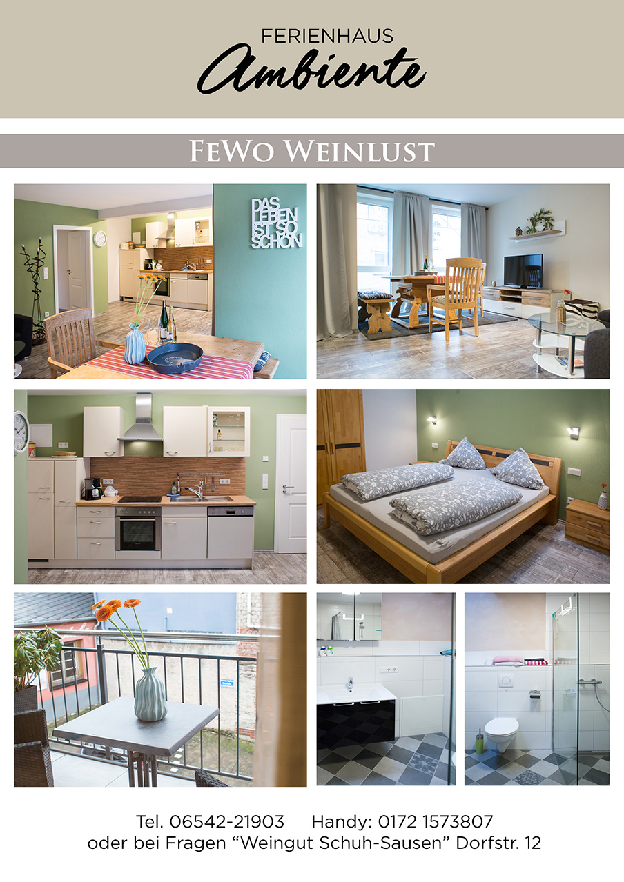 Weingut Schuh-Sausen Reil Mosel Ferienhaus Ambiente