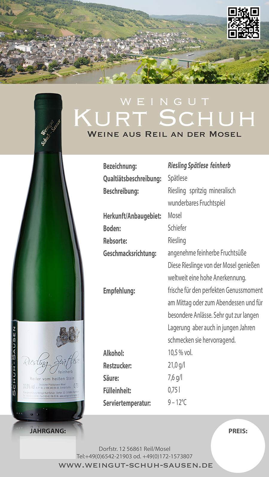 Weingut Schuh-Sausen Reil Mosel Wein
