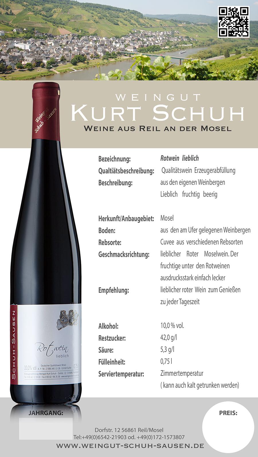 Weingut Schuh-Sausen Reil Mosel Wein
