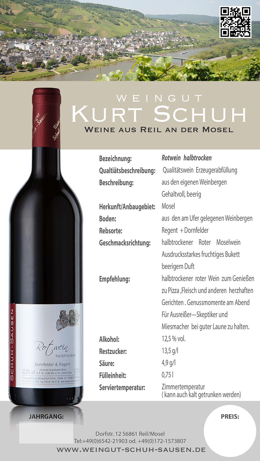 Weingut Schuh-Sausen Reil Mosel Wein